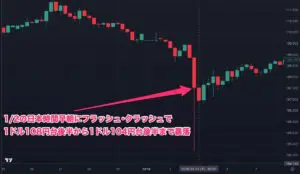:フラッシュ･クラッシュのチャート
