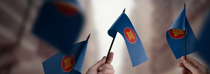 Flag of ASEAN symbolizing regional unity