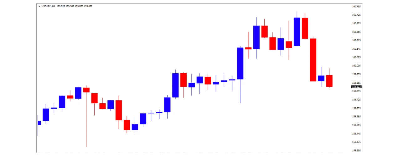 ドル円の1日の推移