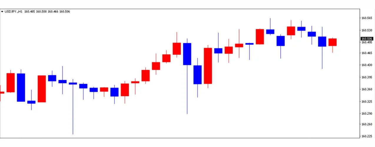 ドル円の1日の推移