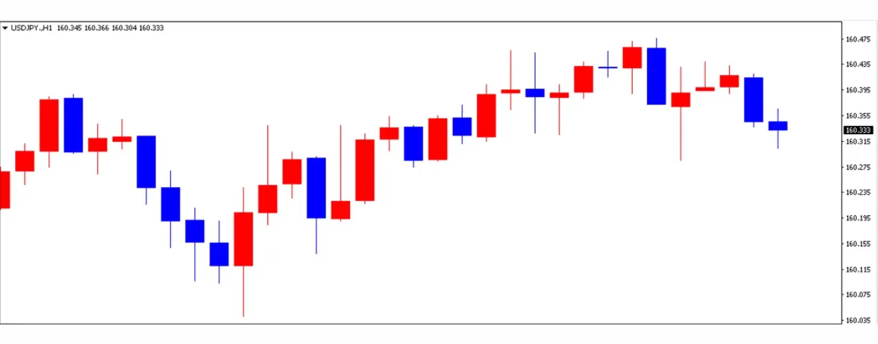ドル円の1日の推移