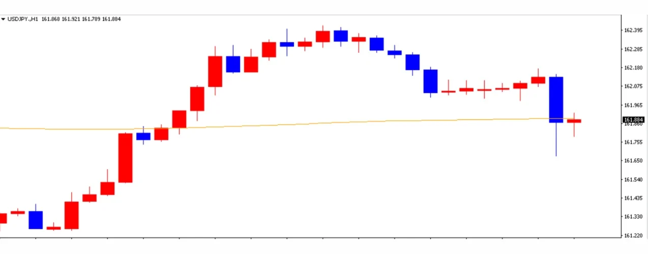 ドル円の1日の推移